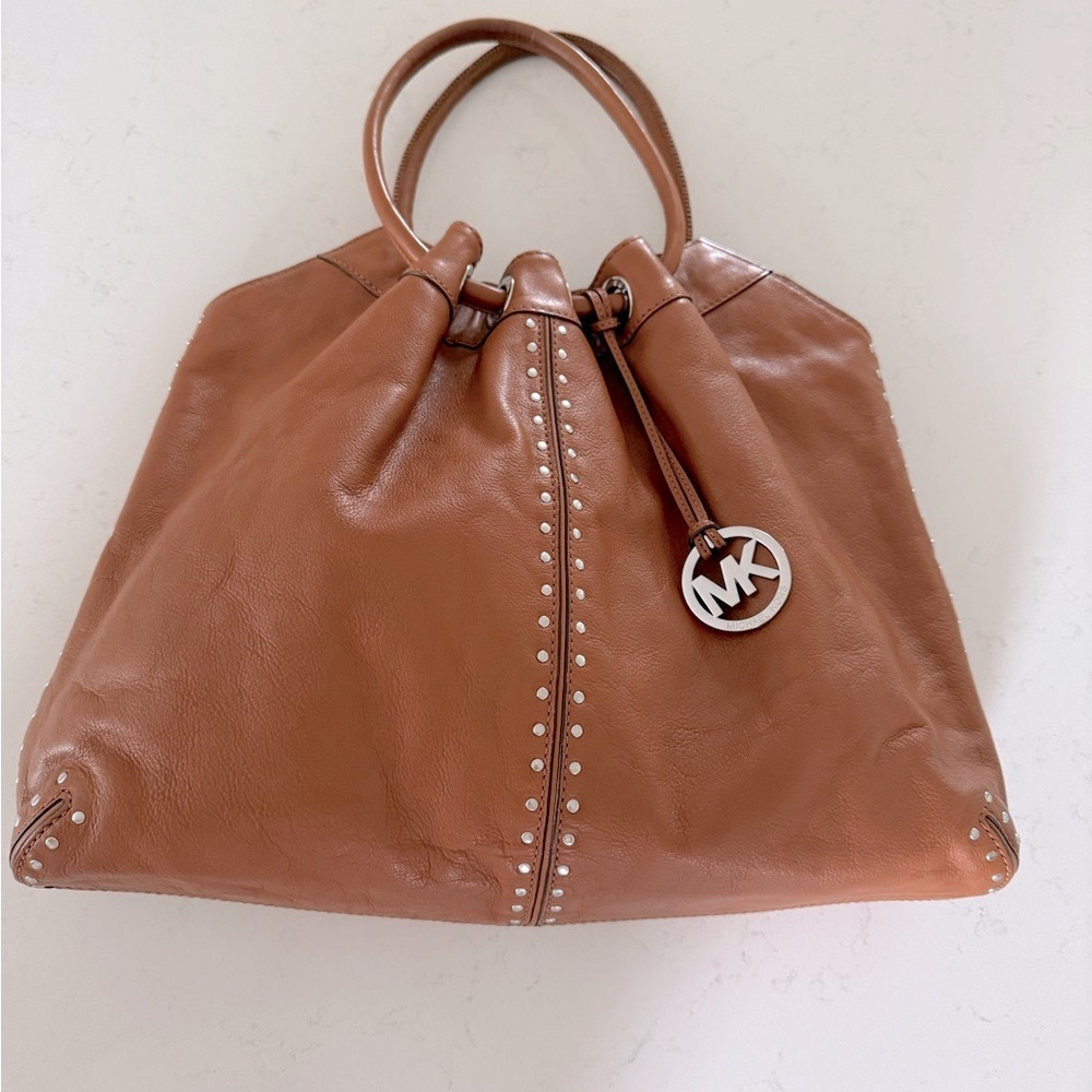 Michael Kors Tan Leather Shoulder Bag